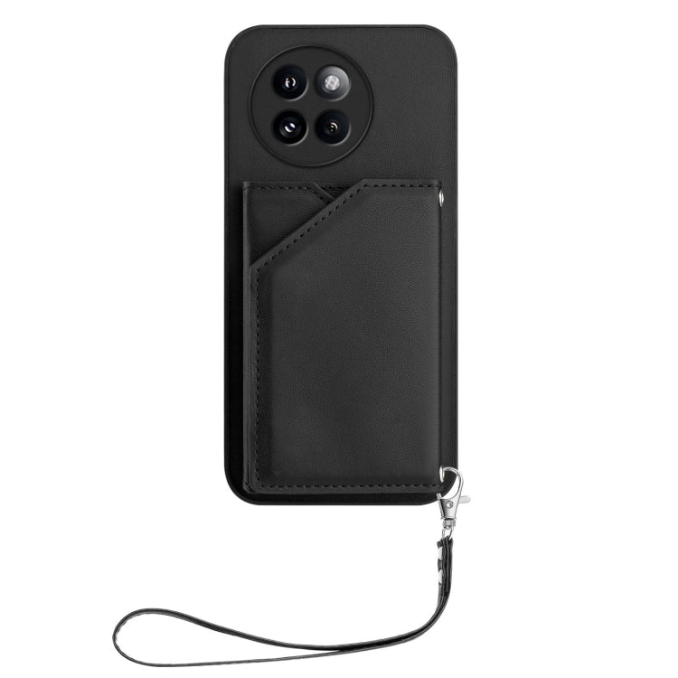 For Xiaomi Civi 4 Pro Skin Feel Four Card Slots Phone Case with Wrist Strap