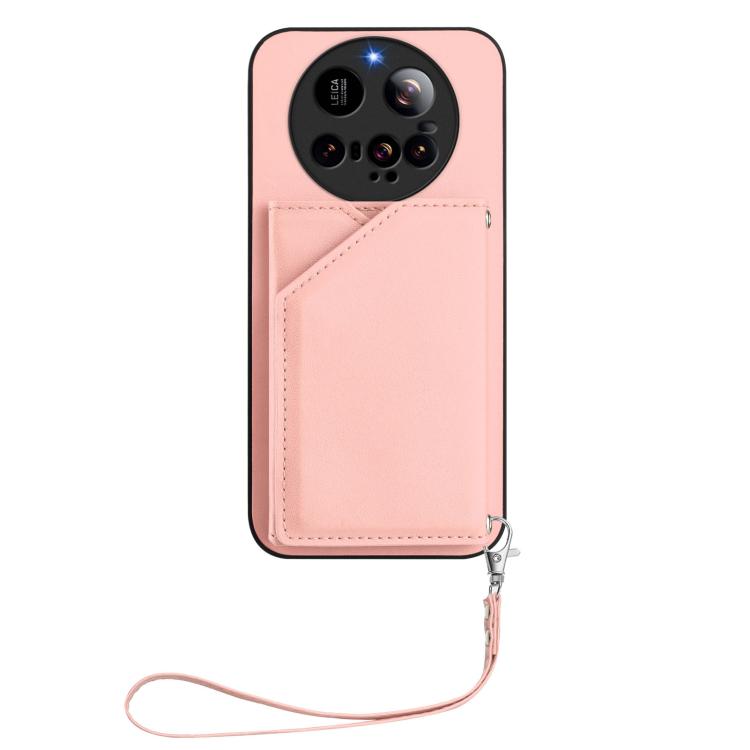 For Xiaomi 15 Ultra Skin Feel Four Card Slots Phone Case with Wrist Strap