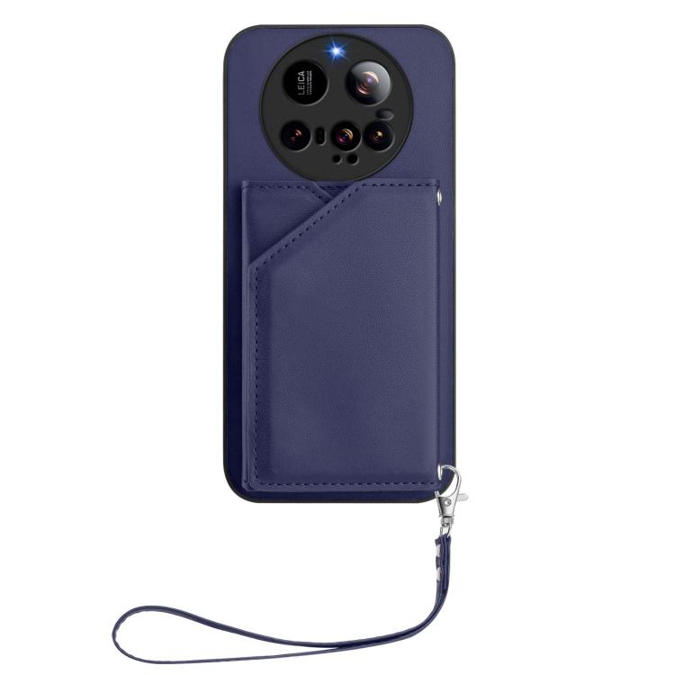 For Xiaomi 15 Ultra Skin Feel Four Card Slots Phone Case with Wrist Strap