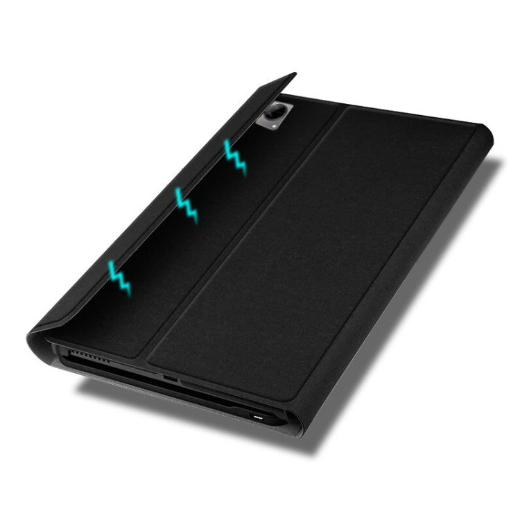 For vivo Pad Air / iQOO Pad 11.5 inch AV13 TPU Ultra-thin Detachable Bluetooth Keyboard Leather Case - Black