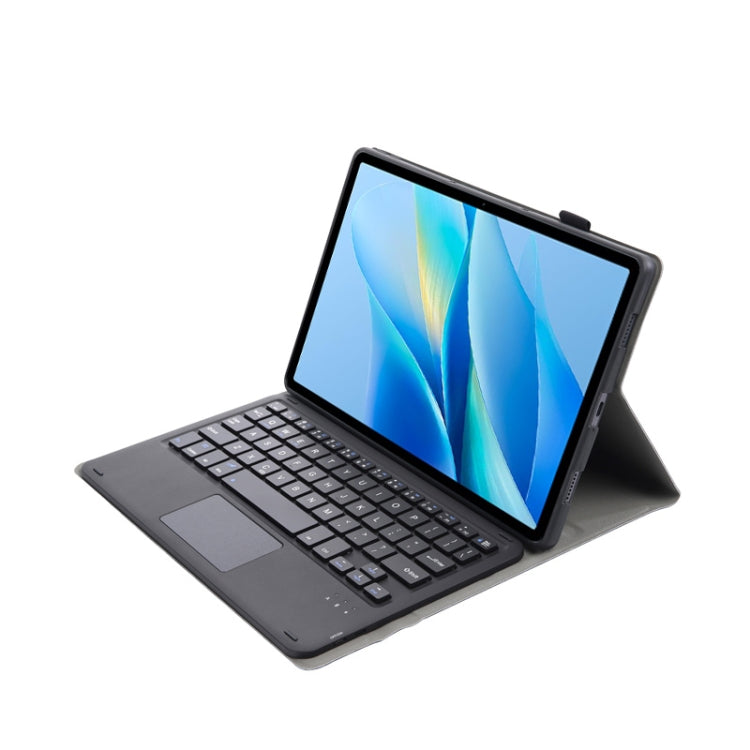 For vivo Pad Air / iQOO Pad 11.5 AV13-A TPU Ultra-thin Detachable Bluetooth Keyboard Leather Case with Touchpad - Black