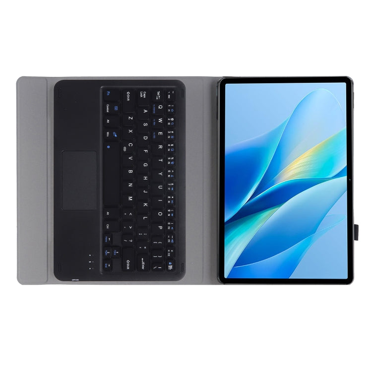 For vivo Pad Air / iQOO Pad 11.5 AV13-A TPU Ultra-thin Detachable Bluetooth Keyboard Leather Case with Touchpad - Black
