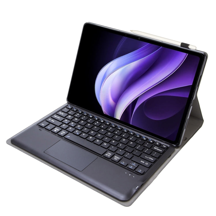 For vivo Pad3 12.1 inch AV10-A TPU Ultra-thin Detachable Bluetooth Keyboard Leather Case with Touchpad