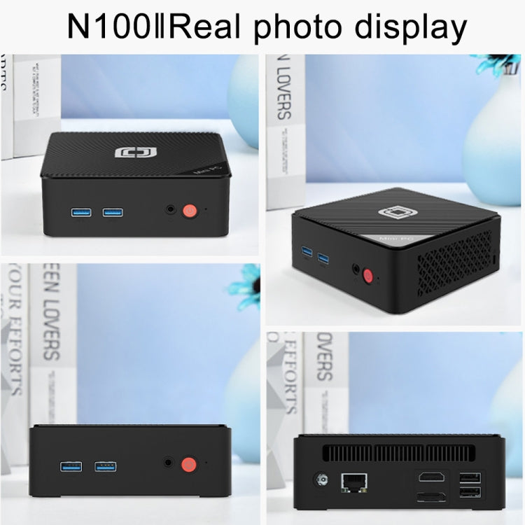 Jumper N100 II Mini PC, Intel 12th Generation Alder Lake-N N100 Quad-core 3.4GHz, RAM: 8GB, ROM: 256GB, Support HDMI - EU Plug