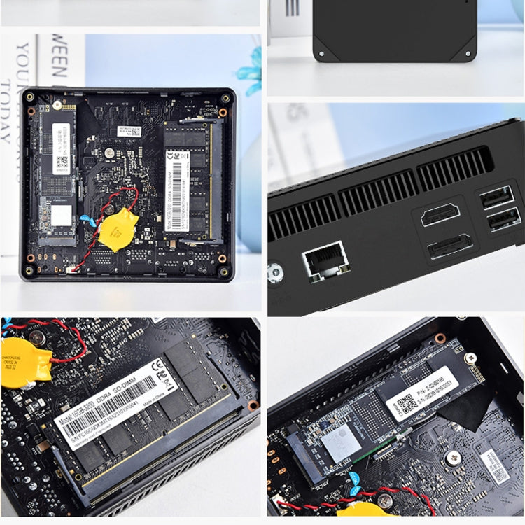 Jumper N100 II Mini PC, Intel 12th Generation Alder Lake-N N100 Quad-core 3.4GHz, RAM: 8GB, ROM: 256GB, Support HDMI - EU Plug