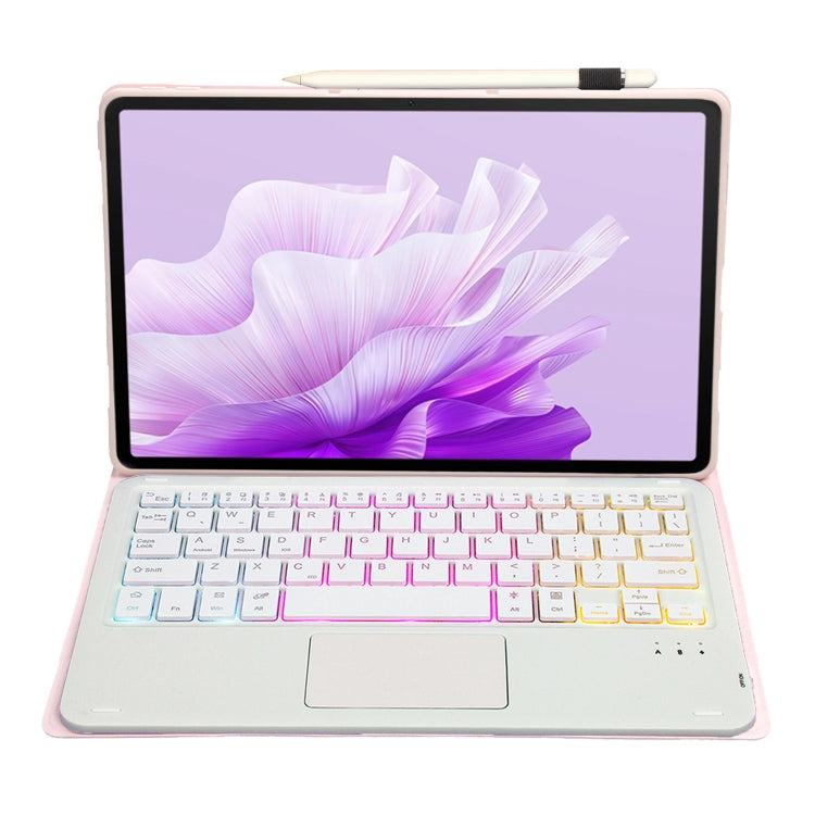 For Huawei MatePad 11.5 S 2024 AH20-AS Ultra-thin Detachable Backlight Bluetooth Keyboard Leather Tablet Case with Touchpad