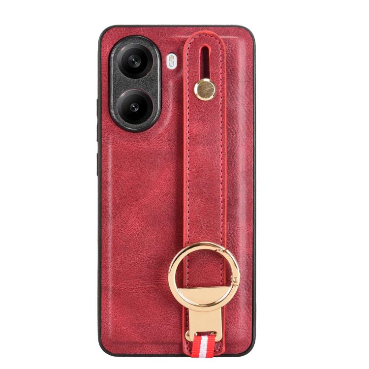 For Xiaomi Poco X7 Pro 5G Wristband Leather Back Phone Case