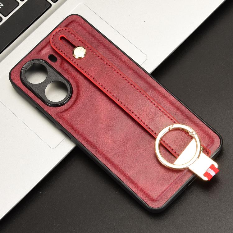 For Xiaomi Poco X7 Pro 5G Wristband Leather Back Phone Case
