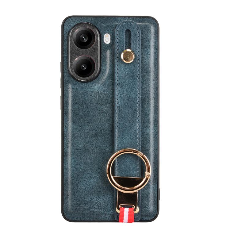 For Xiaomi Poco X7 Pro 5G Wristband Leather Back Phone Case