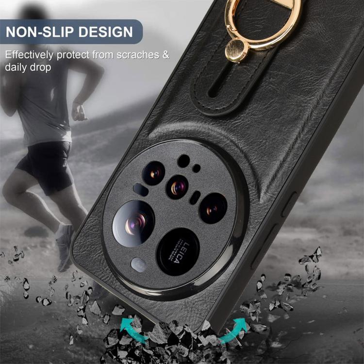For Xiaomi 15 Ultra Wristband Leather Back Phone Case