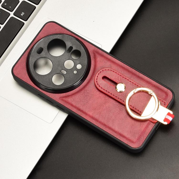 For Xiaomi 15 Ultra Wristband Leather Back Phone Case