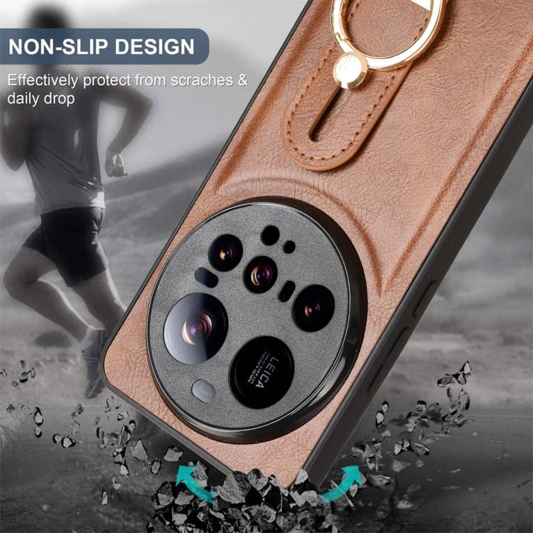 For Xiaomi 15 Ultra Wristband Leather Back Phone Case