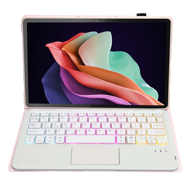For Huawei MatePad SE 10.4 AH13-AS Ultra-thin Detachable Backlight Bluetooth Keyboard Leather Tablet Case with Touchpad