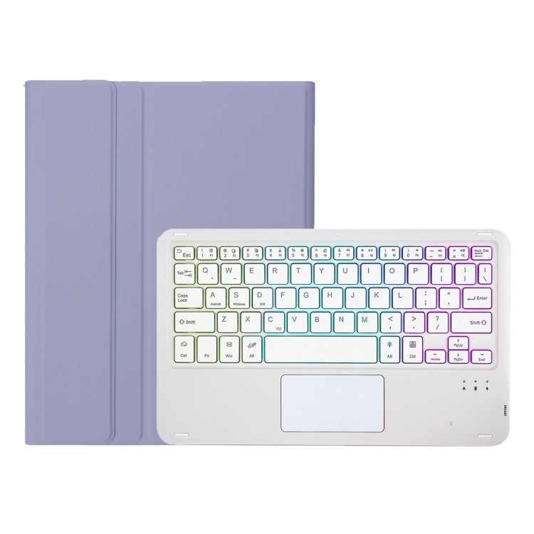 For Huawei MatePad SE 10.4 AH13-AS Ultra-thin Detachable Backlight Bluetooth Keyboard Leather Tablet Case with Touchpad