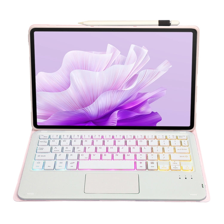 For Honor Pad X9 / X8 Pro 11.5 AH15-AS Ultra-thin Detachable Backlight Bluetooth Keyboard Leather Tablet Case with Touchpad