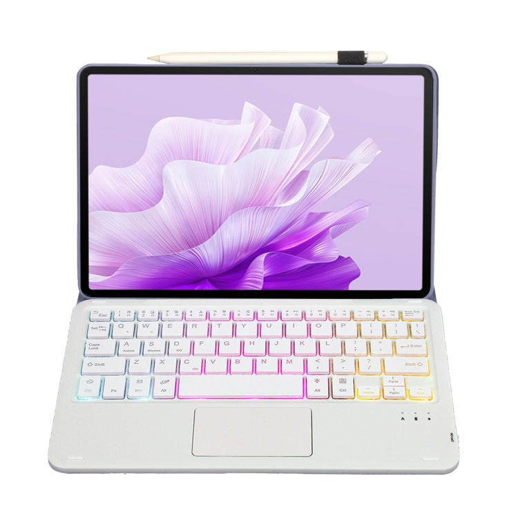 For Honor Pad X9 / X8 Pro 11.5 AH15-AS Ultra-thin Detachable Backlight Bluetooth Keyboard Leather Tablet Case with Touchpad