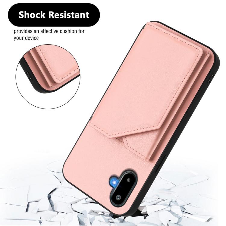 For Samsung Galaxy M06 5G / F06 5G Skin Feel Four Card Slots Phone Case with Wrist Strap