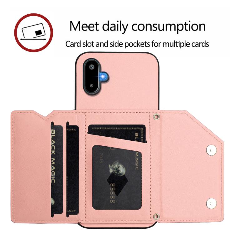 For Samsung Galaxy M06 5G / F06 5G Skin Feel Four Card Slots Phone Case with Wrist Strap