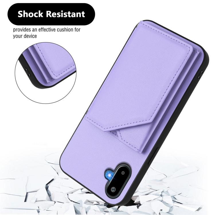 For Samsung Galaxy M06 5G / F06 5G Skin Feel Four Card Slots Phone Case with Wrist Strap