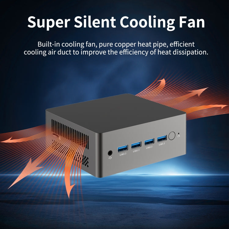Jumper N305 Mini PC, Intel Alder Lake-N N305 Octa-core 3.8GHz, RAM: 16GB, ROM: 512GB - US Plug