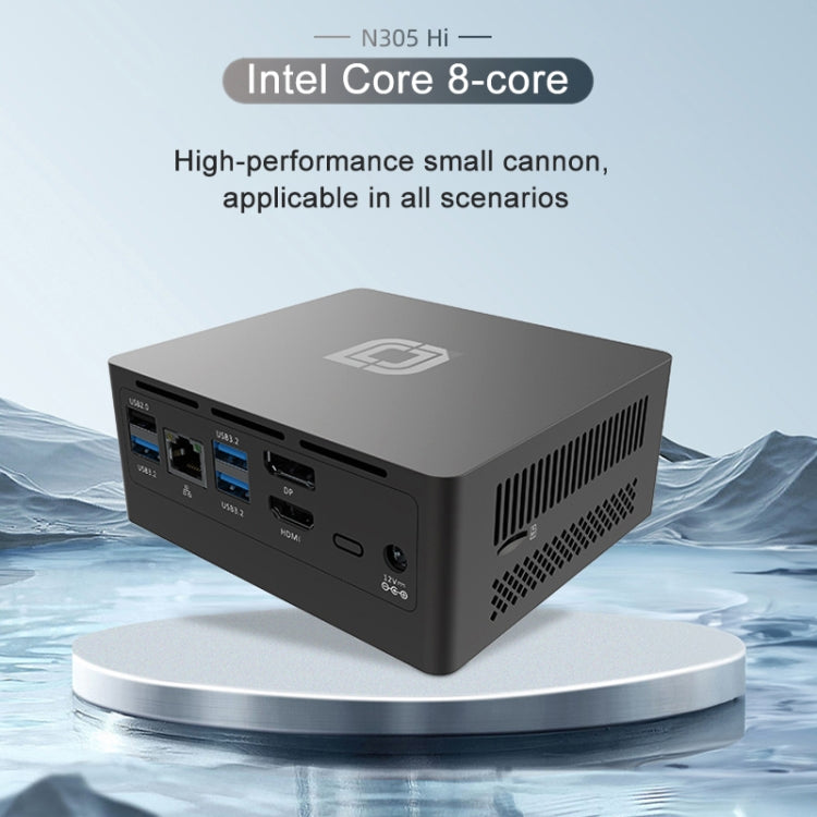 Jumper N305Hi Mini PC, Intel Alder Lake-N i3-N305 Octa-core 3.8GHz, RAM: 16GB, ROM: 512GB - US Plug