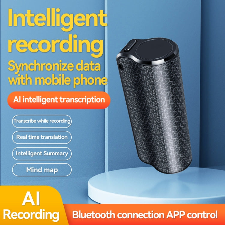 Q70A Magnetic Noise Reduction Voice Recording Pen Support APP Control, Memory:32GB - Black