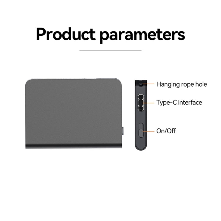 Q61A Ultra-thin HD Noise Reduction Voice Recording Pen Support APP Control, Memory:64GB - Black