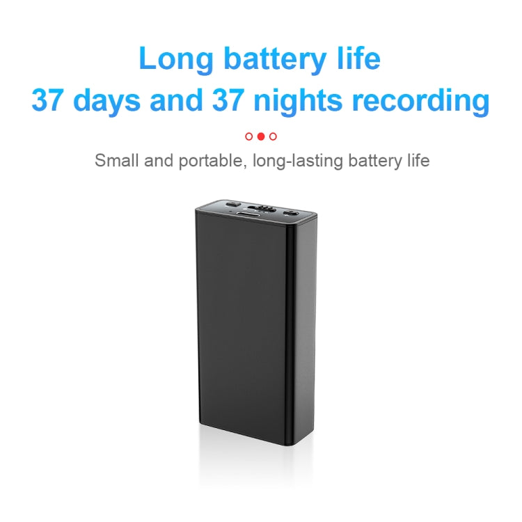 Q65 Long-lasting Magnetic Intelligent Voice Recording Pen, Memory:4GB - Black