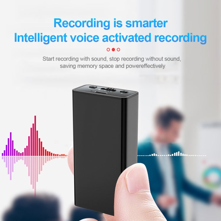 Q65 Long-lasting Magnetic Intelligent Voice Recording Pen, Memory:4GB - Black