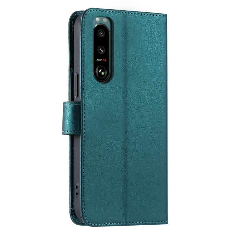 For Sony Xperia 5 IV Ring Buckle Rhombic Leather Phone Case