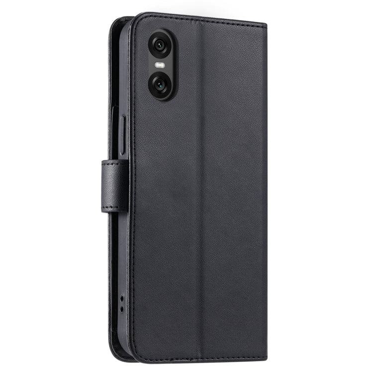 For Sony Xperia 5 VI 2024 Ring Buckle Rhombic Leather Phone Case