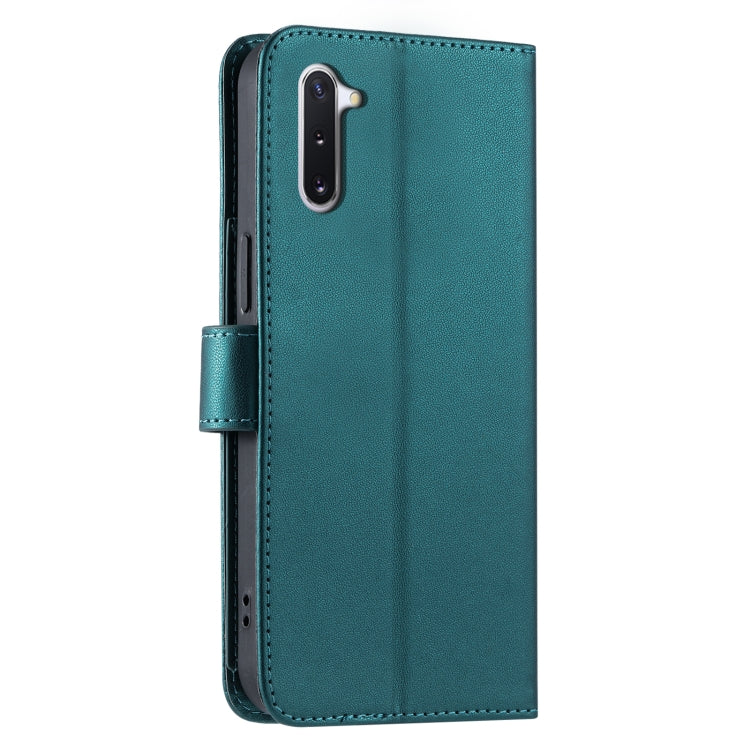 For Samsung Galaxy Note10 Ring Buckle Rhombic Leather Phone Case