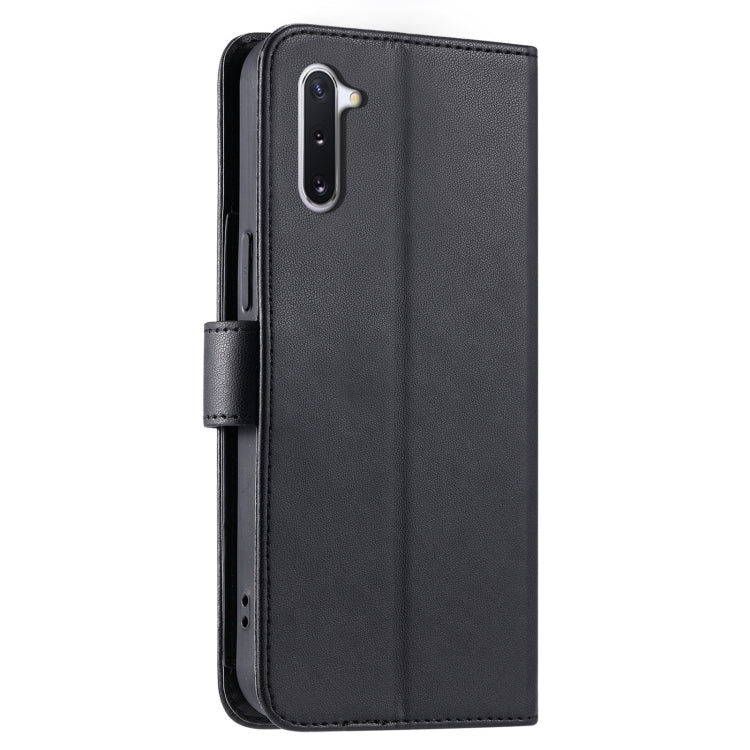 For Samsung Galaxy Note10 Ring Buckle Rhombic Leather Phone Case