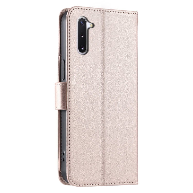 For Samsung Galaxy Note10 Ring Buckle Rhombic Leather Phone Case