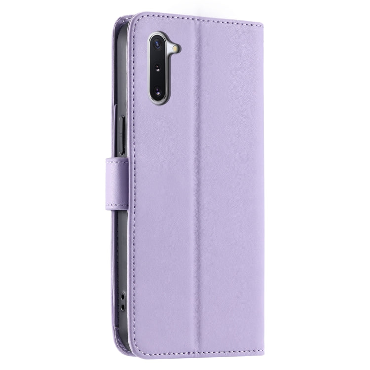 For Samsung Galaxy Note10 Ring Buckle Rhombic Leather Phone Case