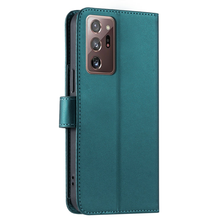 For Samsung Galaxy Note20 Ultra Ring Buckle Rhombic Leather Phone Case