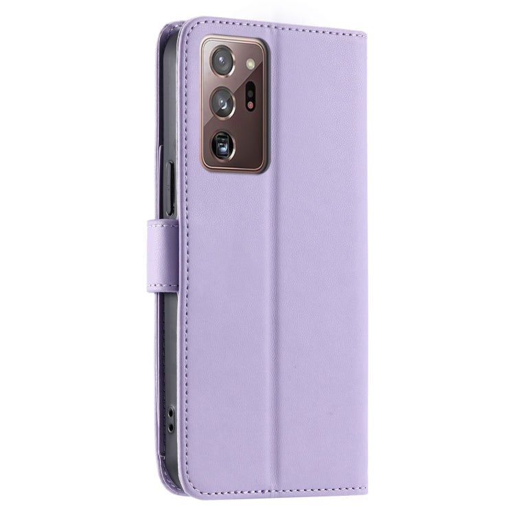 For Samsung Galaxy Note20 Ultra Ring Buckle Rhombic Leather Phone Case