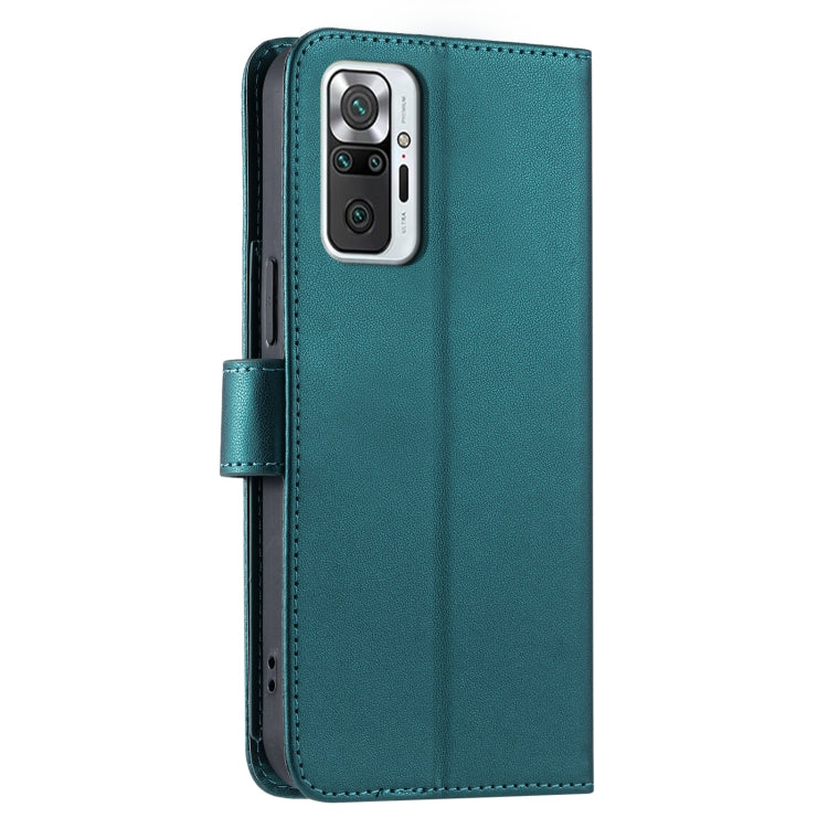 For Redmi Note 10 Pro 4G Global Ring Buckle Rhombic Leather Phone Case