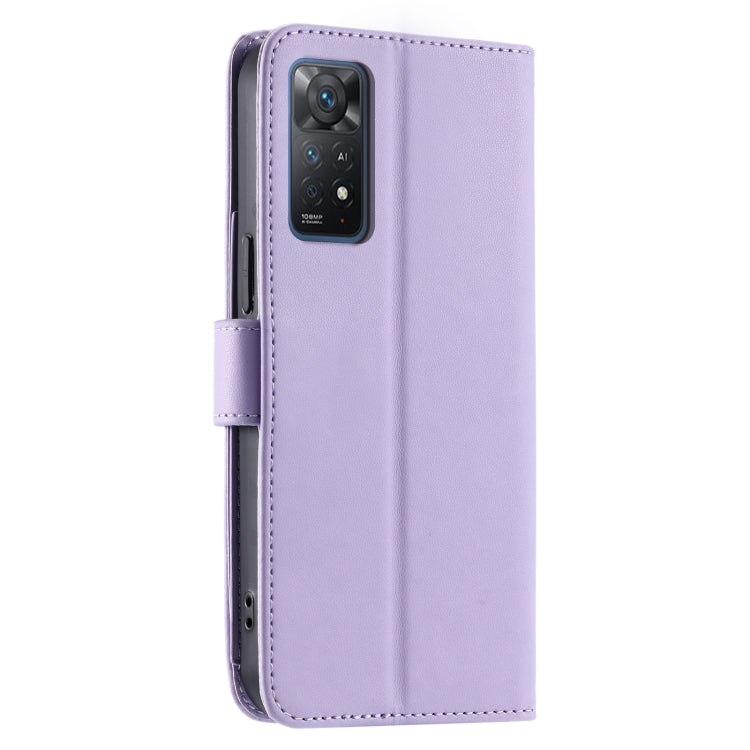 For Redmi Note 11 Pro 4G / 5G Global Ring Buckle Rhombic Leather Phone Case