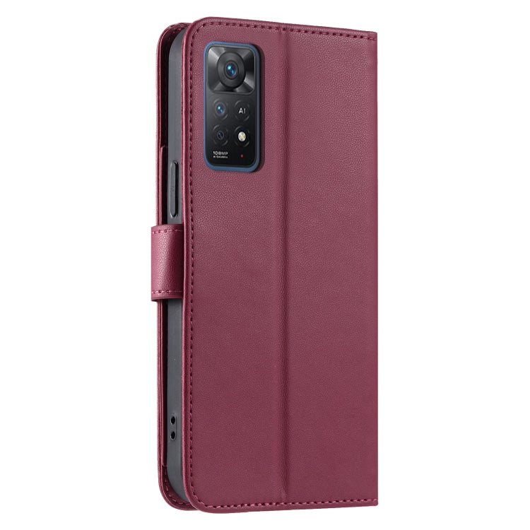 For Redmi Note 12 Pro 4G Global Ring Buckle Rhombic Leather Phone Case