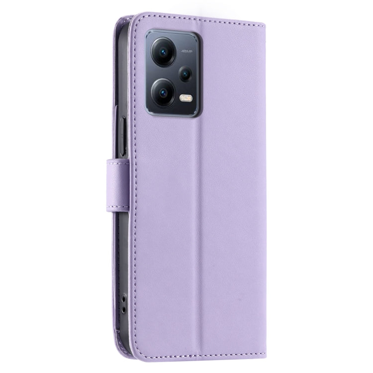 For Redmi Note 12 Pro 5G Global Ring Buckle Rhombic Leather Phone Case