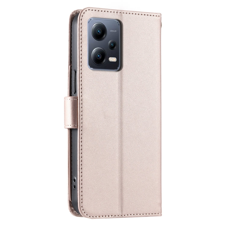 For Redmi Note 12 Pro+ 5G Global Ring Buckle Rhombic Leather Phone Case