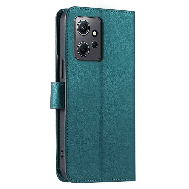 For Redmi Note 12 4G Global Ring Buckle Rhombic Leather Phone Case