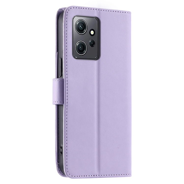 For Redmi Note 12 4G Global Ring Buckle Rhombic Leather Phone Case
