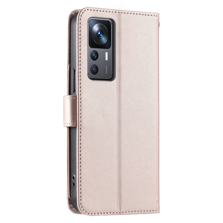 For Redmi K50 Ultra Ring Buckle Rhombic Leather Phone Case