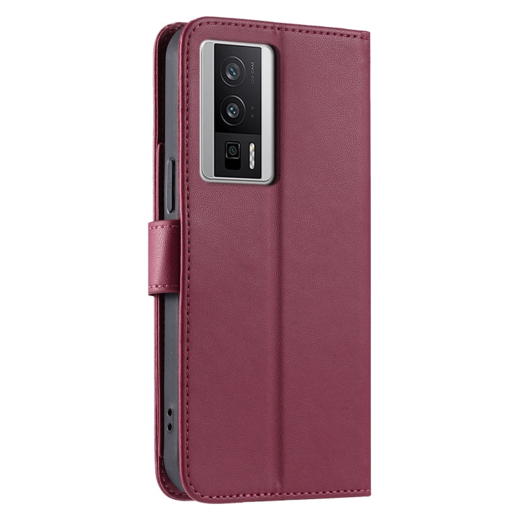 For Redmi K60 / K60 Pro Ring Buckle Rhombic Leather Phone Case