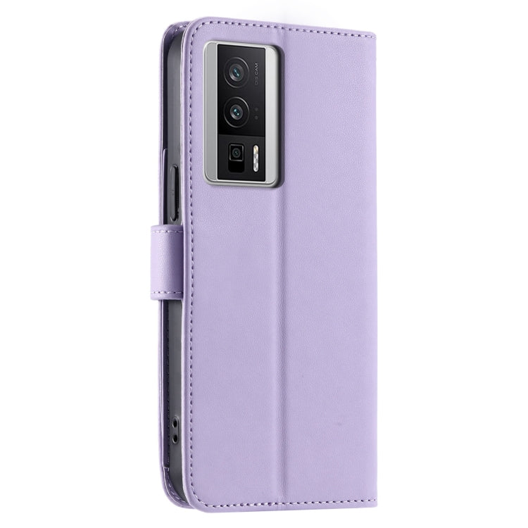 For Redmi K60 / K60 Pro Ring Buckle Rhombic Leather Phone Case