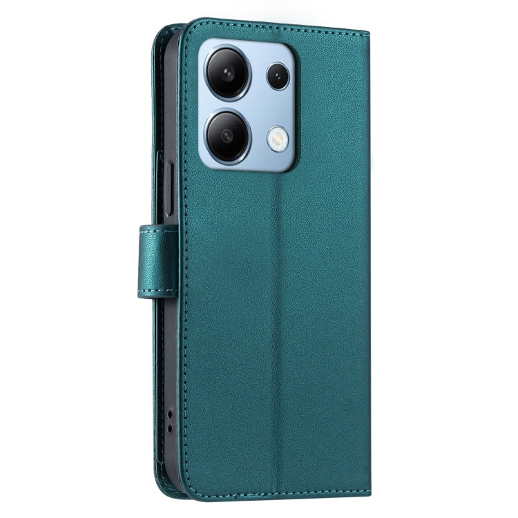 For Redmi Note 13 4G Ring Buckle Rhombic Leather Phone Case