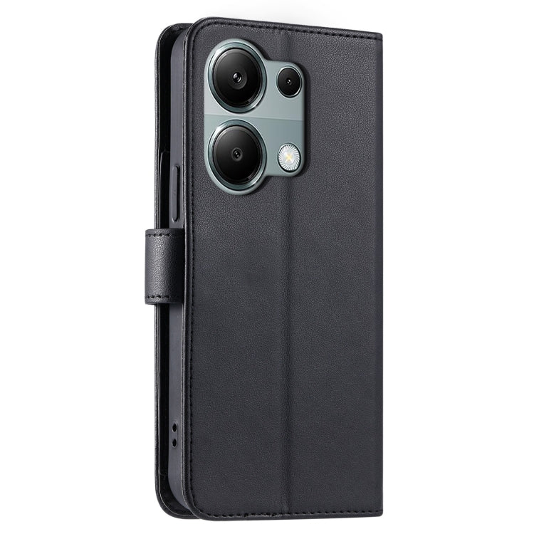 For Redmi Note 13 Pro 4G Ring Buckle Rhombic Leather Phone Case