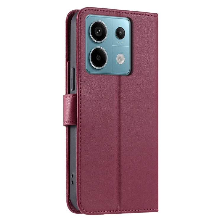 For Redmi Note 13 Pro 5G Ring Buckle Rhombic Leather Phone Case
